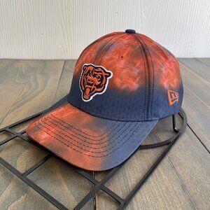 Rare Chicago Bears New Era 9TWENTY Blue Flame Sideline Adjustable GSH Cap (B4)